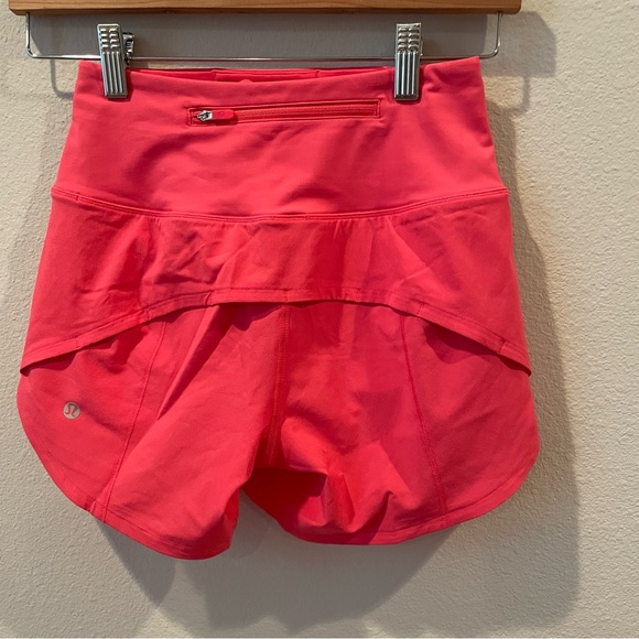 NWT Lululemon Speed Up High-Rise Lined Short 4" Glaze Pink Size 0 - Picture 3 of 8